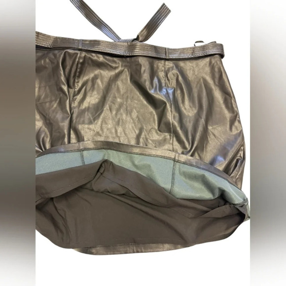 Calvin Klein NWT Black Skirt Midi Pleather Plus Size 22W - Picture 6 of 10